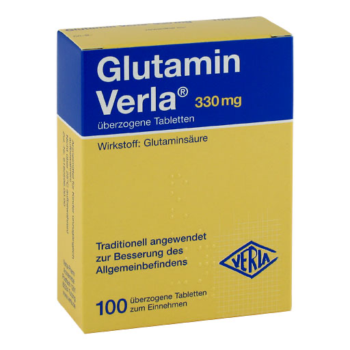 GLUTAMIN VERLA &uuml;berzogene Tabletten