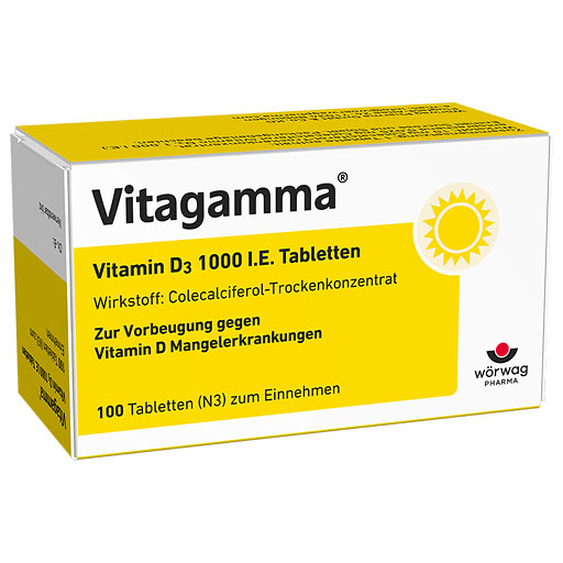VITAGAMMA Vitamin D3 1.000 I.E. Tabletten