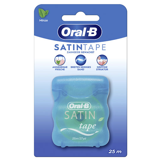 ORAL B Zahnseide SATINtape blau Blisterkarte