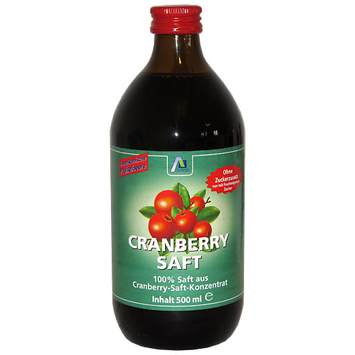 CRANBERRY SAFT 100% Frucht