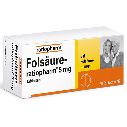 FOLS&Auml;URE-RATIOPHARM 5 mg Tabletten