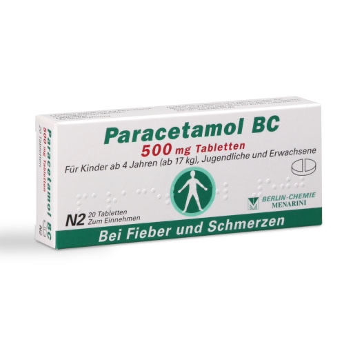 PARACETAMOL BC 500 mg Tabletten