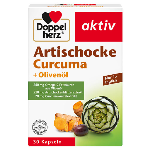 DOPPELHERZ Artischocke Curcuma+Oliven&ouml;l Kapseln
