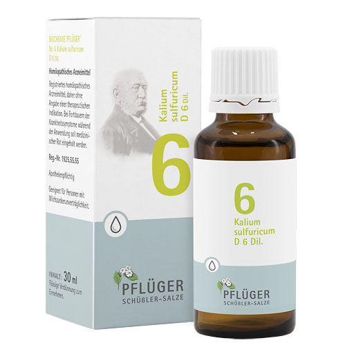 BIOCHEMIE Pfl&uuml;ger 6 Kalium sulfuricum D 6 Tropfen