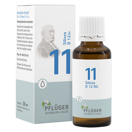 BIOCHEMIE Pfl&uuml;ger 11 Silicea D 12 Tropfen