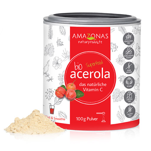 ACEROLA 100% Bio Pur nat&uuml;rliches Vit.C Pulver