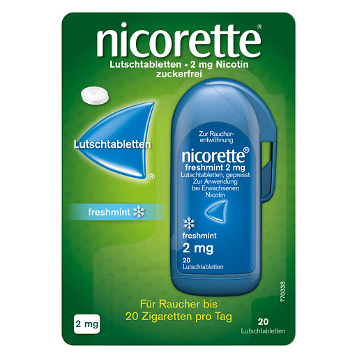 NICORETTE freshmint 2 mg Lutschtabletten gepresst