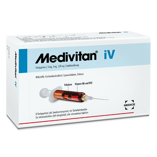 MEDIVITAN iV Injektionsl&ouml;sung in Zweikammerspritze