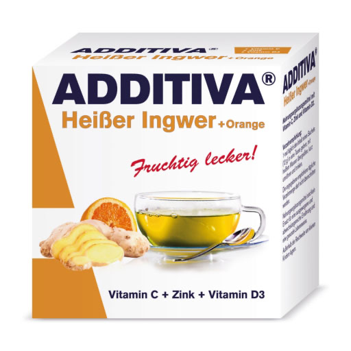 ADDITIVA hei&szlig;er Ingwer+Orange Pulver
