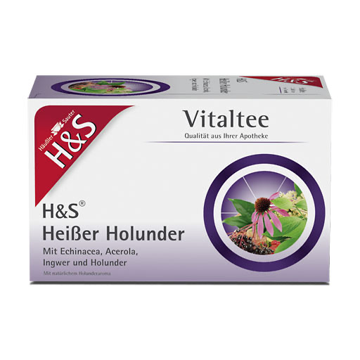 H&S hei&szlig;er Holunder Vitaltee Filterbeutel