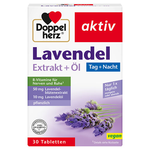 DOPPELHERZ Lavendel Extrakt+&Ouml;l Tabletten