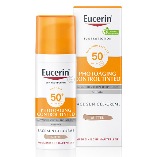 EUCERIN Sun CC Creme get&ouml;nt mittel LSF 50+