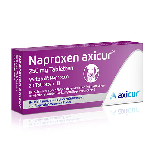 NAPROXEN axicur 250 mg Tabletten
