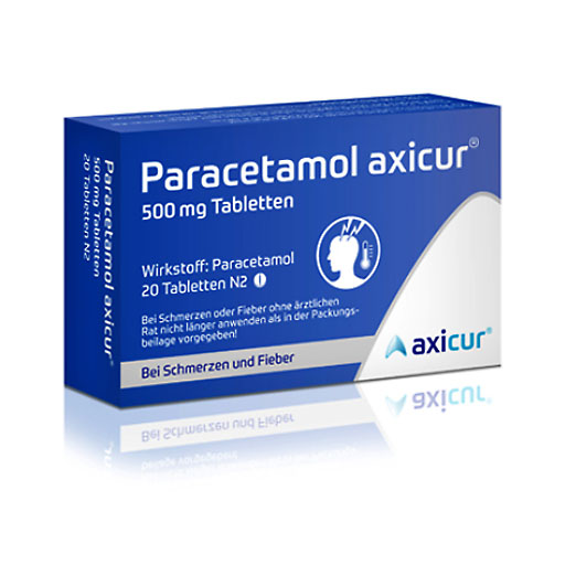 PARACETAMOL axicur 500 mg Tabletten