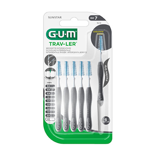 GUM TRAV-LER 2,6mm dunkelgrau Interdentalb&uuml;r.