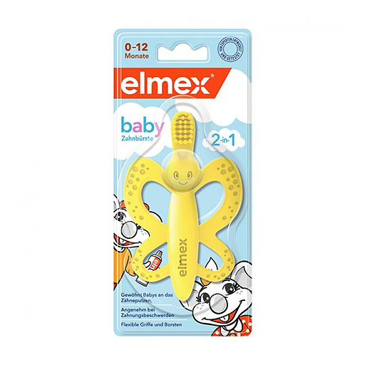 ELMEX Baby Zahnb&uuml;rste und Bei&szlig;ring