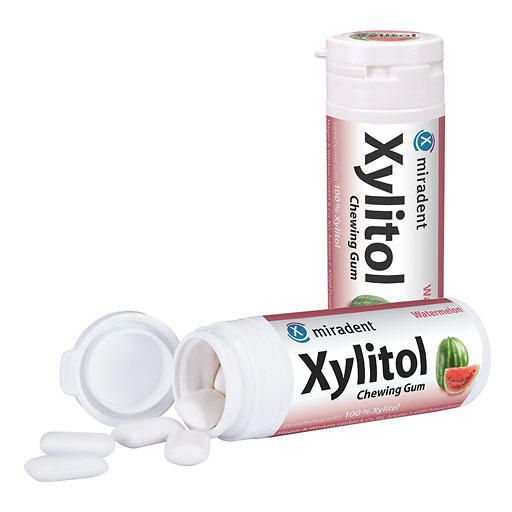 MIRADENT Xylitol Chewing Gum Wassermelone