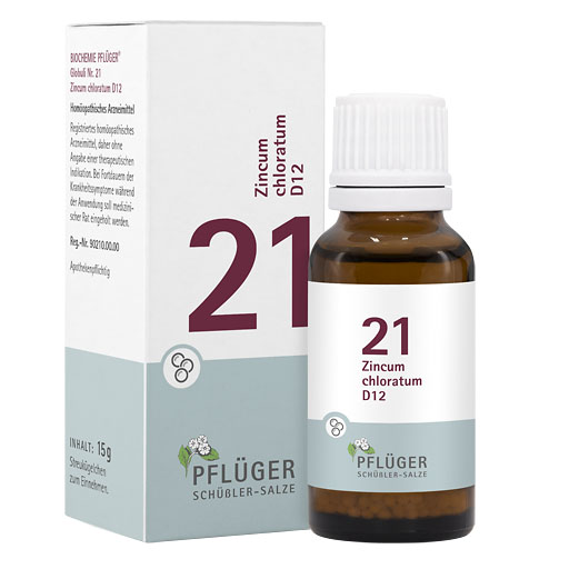 BIOCHEMIE Pfl&uuml;ger 21 Zincum chloratum D 12 Globuli