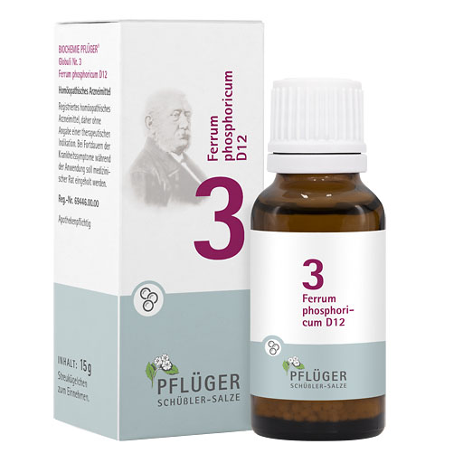 BIOCHEMIE Pfl&uuml;ger 3 Ferrum phosphoricum D 12 Glob.