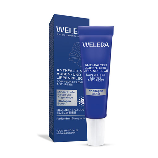 WELEDA Anti-Falten Aug.&Lippenpfl.bl.Enz.&Edelwei.