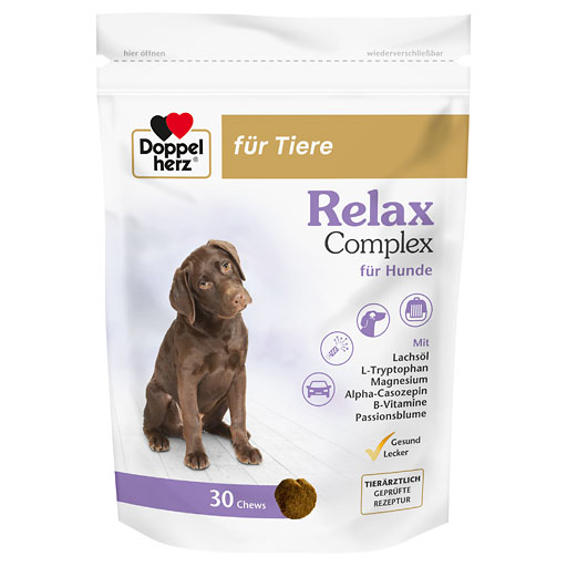DOPPELHERZ f&uuml;r Tiere Relax Complex Chews f.Hunde