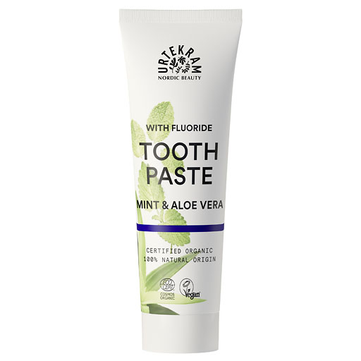 URTEKRAM Mint & Aloe Vera Fluoride Toothpaste