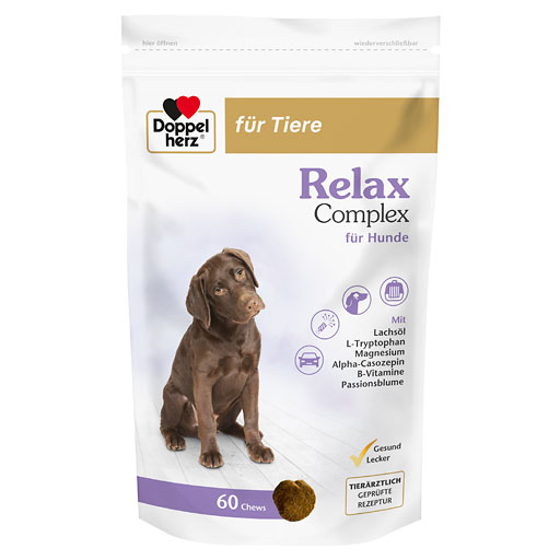 DOPPELHERZ f&uuml;r Tiere Relax Complex Chews f.Hunde
