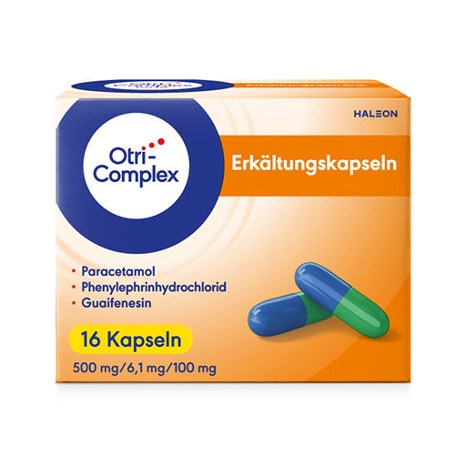 OTRICOMPLEX Erk&auml;ltungskapseln 500mg/6,1mg/100mg