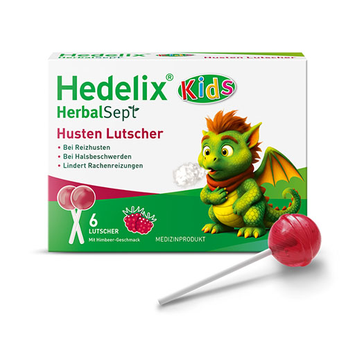 HEDELIX HerbalSept Husten Lutscher Kids