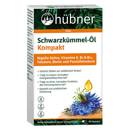 H&Uuml;BNER Schwarzk&uuml;mmel-&Ouml;l Kompakt Kapseln